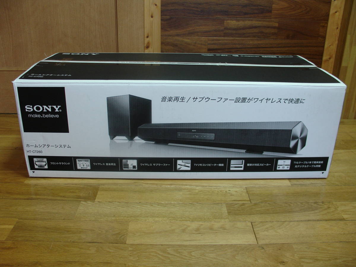 rare * exhibition finest quality goods SONY height sound quality theater Bluetooth HT-CT260* one year with guarantee /Bluetooth(R) function built-in / maximum output total price 270W/ temporary .5.1ch Surround 