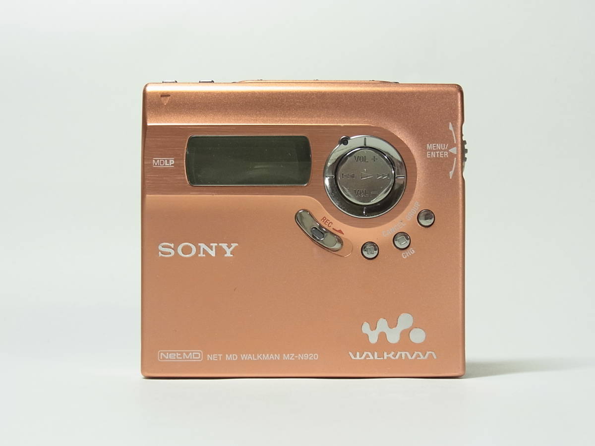     原文:作動品 箱 付属品付き SONY WALKMAN MZ-N920 オレンジ ソニー MDプレーヤー MD ウォークマン