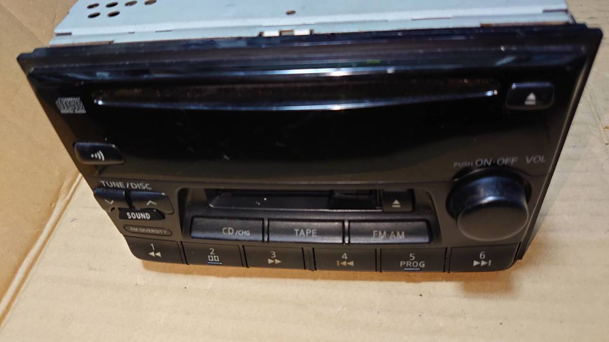  rare electrification verification settled Nissan original CD deck cassette deck C33 Laurel Cefiro r32 r33 r34 180sx s13 s14 s15 beautiful goods that time thing 