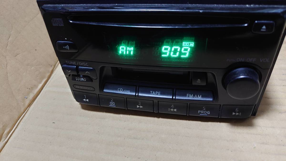  rare electrification verification settled Nissan original CD deck cassette deck C33 Laurel Cefiro r32 r33 r34 180sx s13 s14 s15 beautiful goods that time thing 