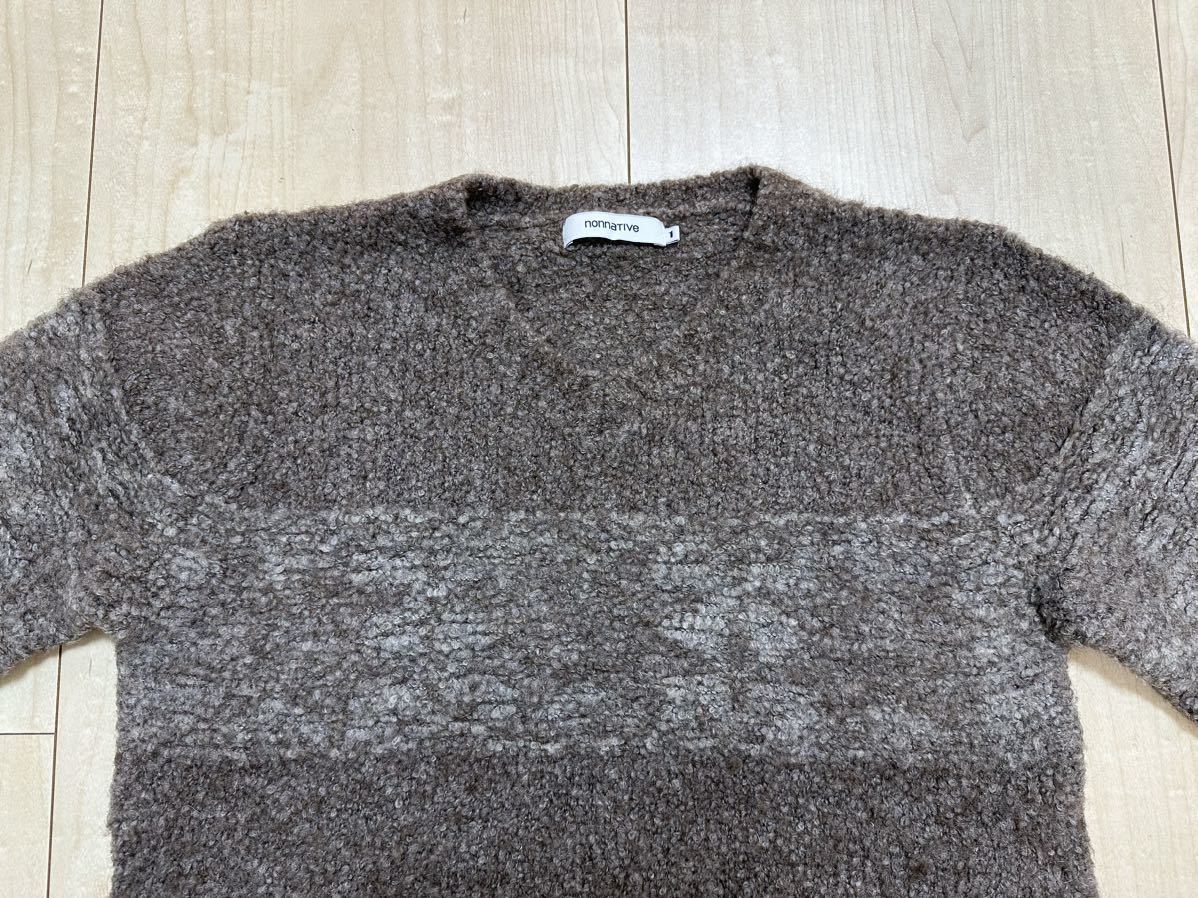 nonnative LUMBERER SWEATER - W/A MIX MOHAIR ノンネイティヴ モヘアニット サイズ 1 NN-K2206_画像2