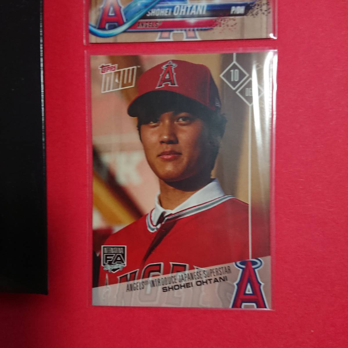 2017年 Topps now MLB ロサンゼルス エンゼルス　大谷翔平 入団会見カード 2種類 紙箱付/ドジャース/24時間限定_画像2