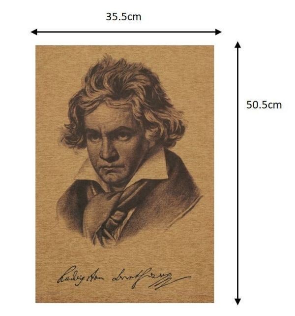 新品◆ポスター ベートーベン B3サイズ おしゃれなポスター インテリア ビンテージ スタイリッシュ レトロ Ludwig van Beethoven_画像2
