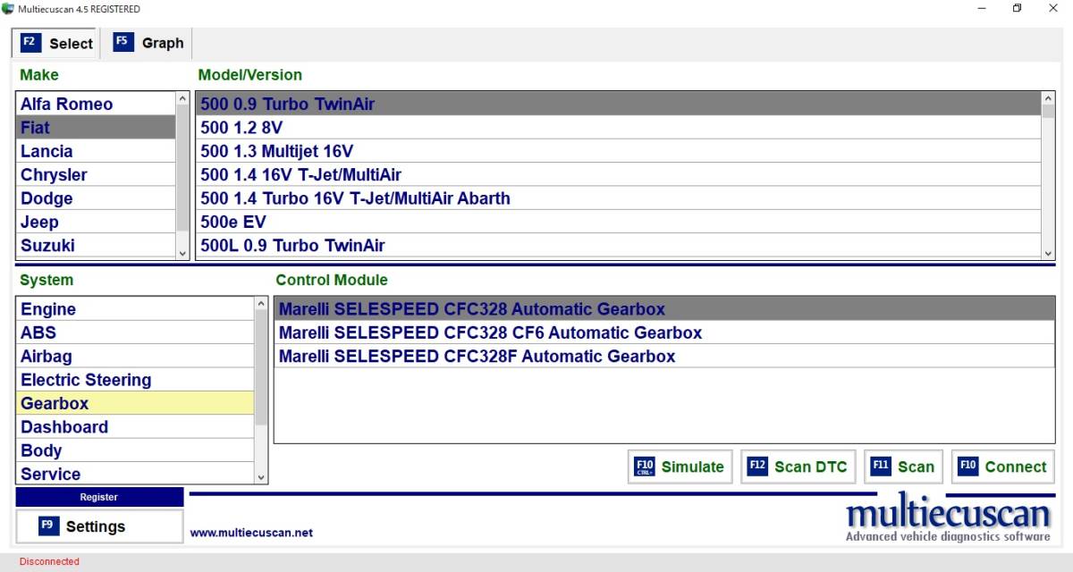  Alpha Romeo, Fiat etc. Italy car vehicle diagnosis Multiecuscan(Fiatecuscan) 5.2 Japanese instructions attaching 