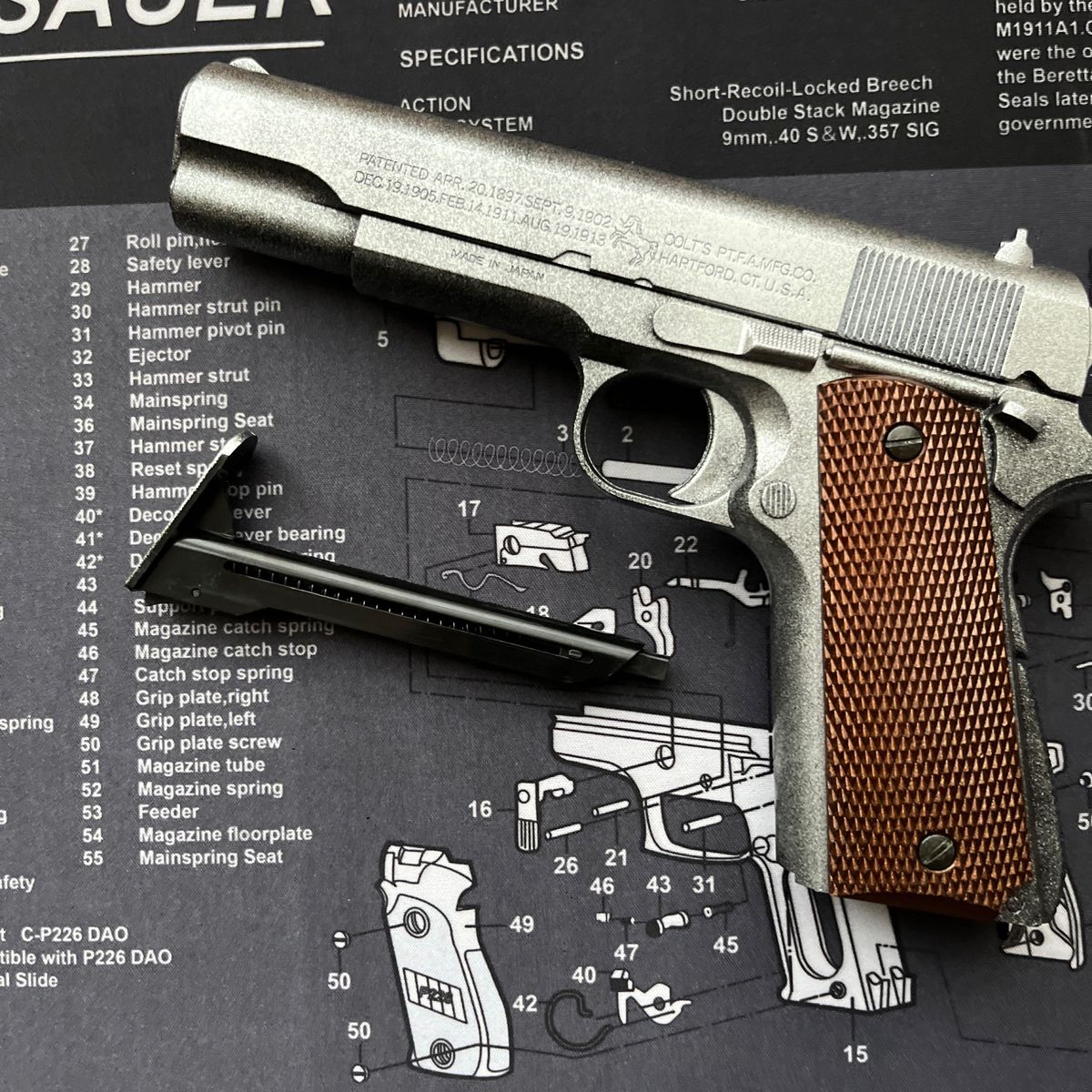 東京マルイ コルト M1911A1 ガバメント 塗装済み鑑賞用 東京マルイ コルトガバメント M1911 リアルダメージ塗装|Yahoo