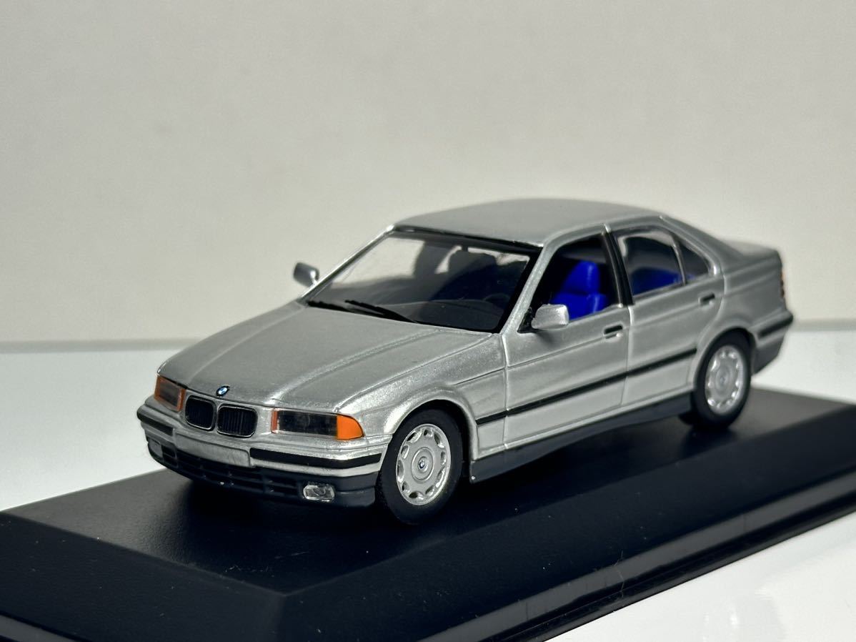 Minichamps 1/43 BMW E36 3シリーズ 前期 シルバー 318i 320i 1992 ミニチャンプス ミニカー_画像1