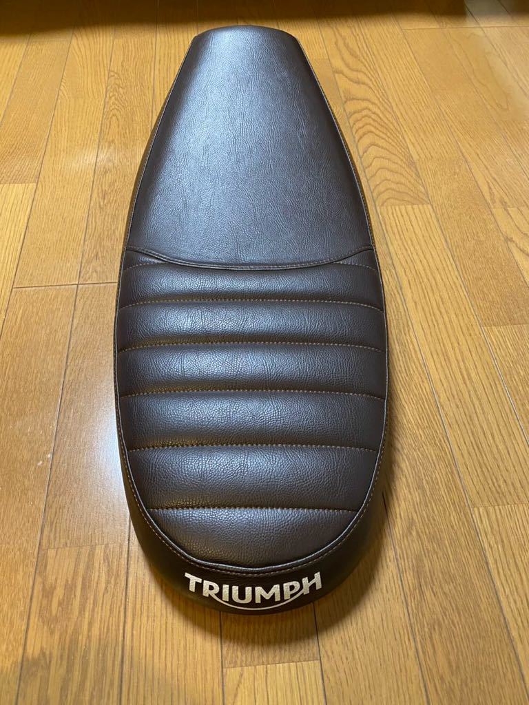 トライアンフ スクランブラー 1200 純正 シート ブラウン triumph_画像1