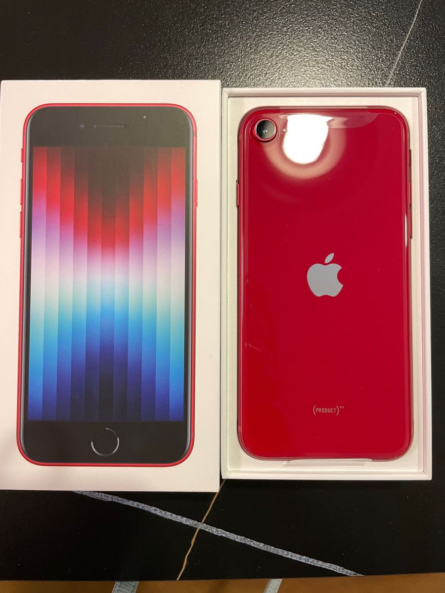 【新品・未使用】iPhone SE 第3世代 64GB RED SIMフリー