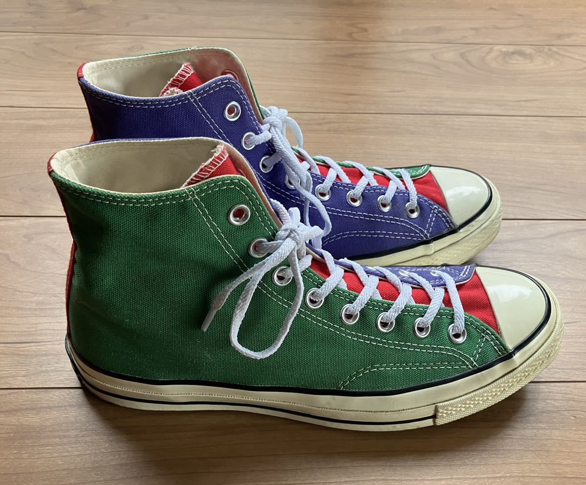 CONVERSE CT70 マルチカラー 緑 紫 赤 28cm コンバースの画像3