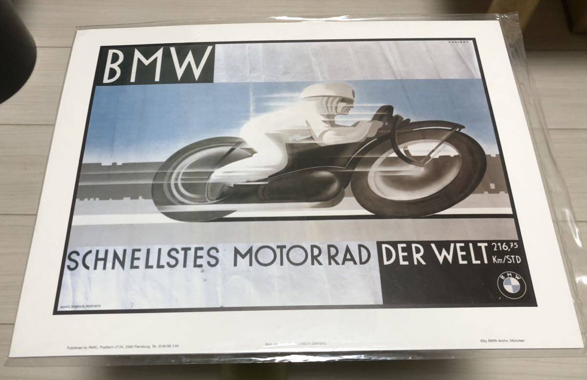 BMWmo trad Vintage poster 10 sheets unused goods 