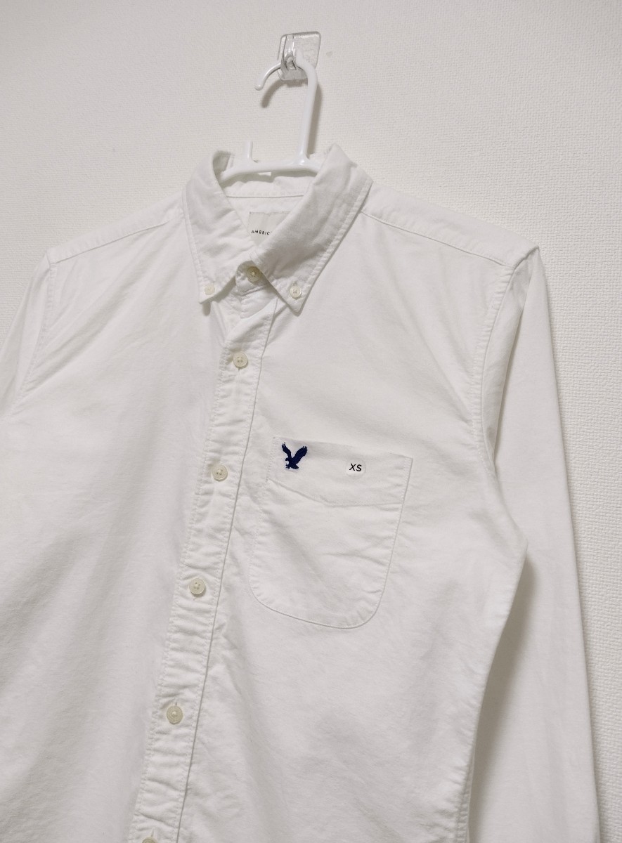 【新品タグ付】American Eagle ボタンシャツ Sサイズ相当　長袖シャツ アメリカンイーグル_画像1