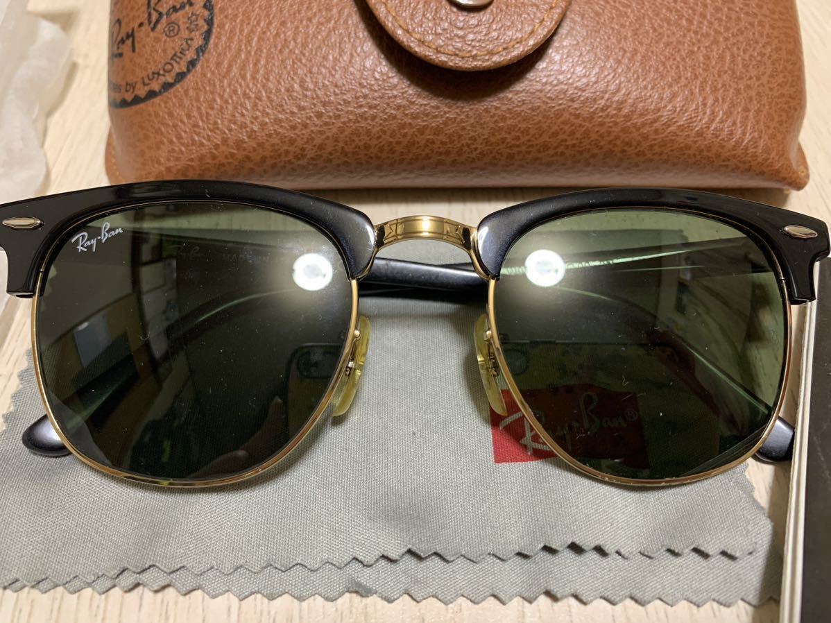 美品 RayBan CLUBMASTER レイバン クラブマスター RB 3016 W0365の画像2