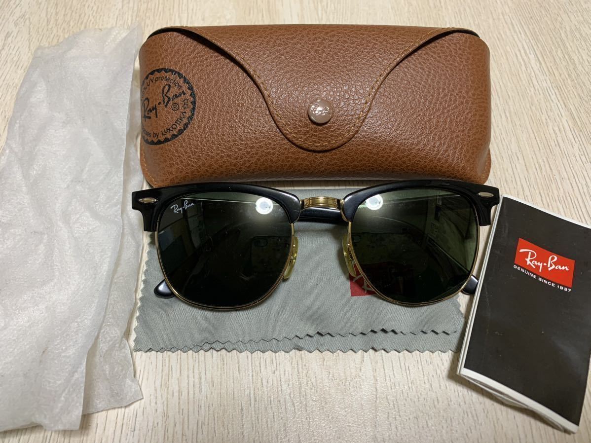 美品 RayBan CLUBMASTER レイバン クラブマスター RB 3016 W0365の画像1