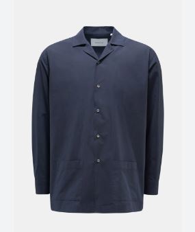 【BAGUTTA】バグッタ ビッグシルエットのオーバーシャツジャケット「GIANNI」 ネイビー無地 M 新品未使用 4万円程度_画像5