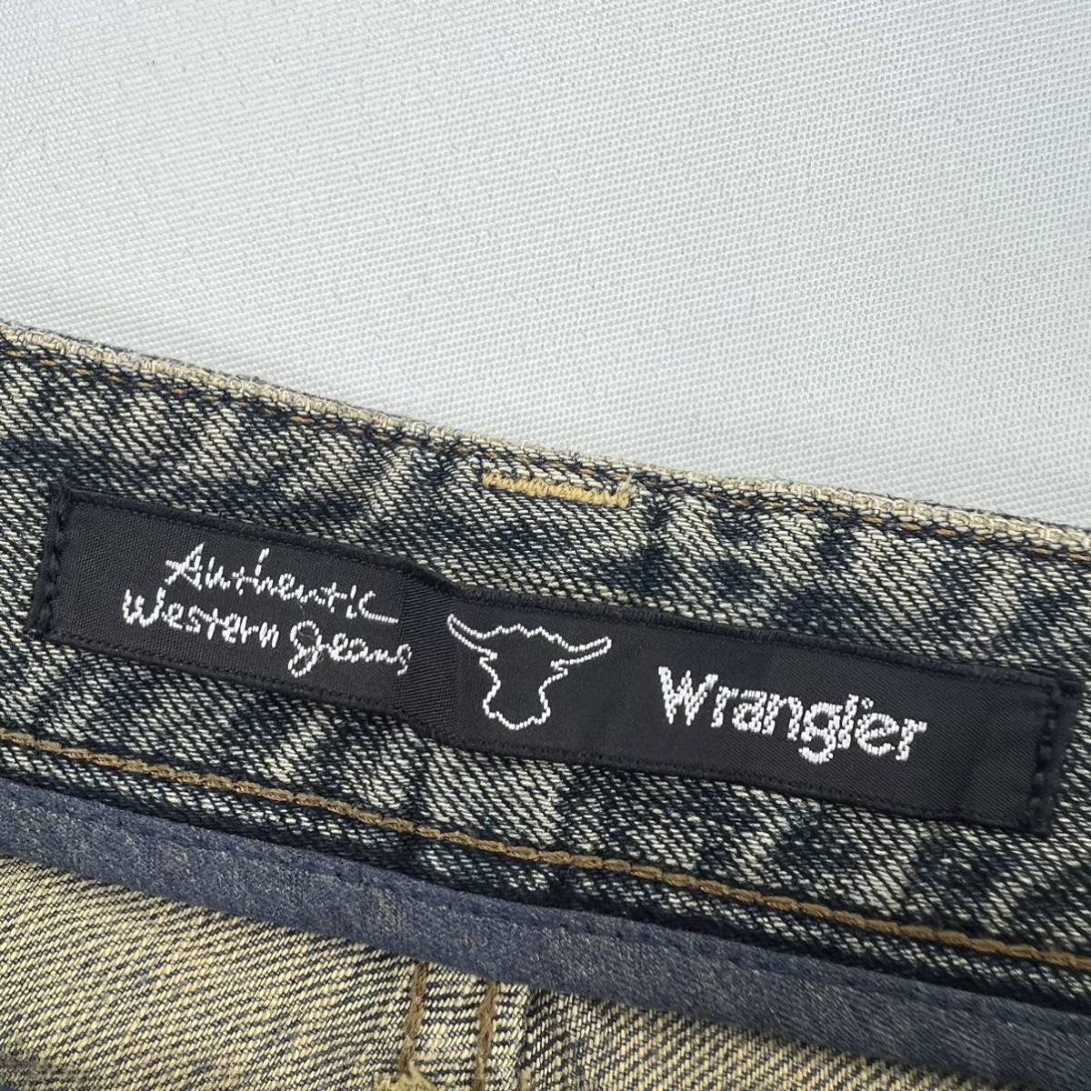 Wrangler ☆ W04333 いなたい風合い◎ デニムパンツ ジーンズ W33 無骨 アメカジ ストリート カジュアル 定番 古着 ラングラー■Ja6895_画像6