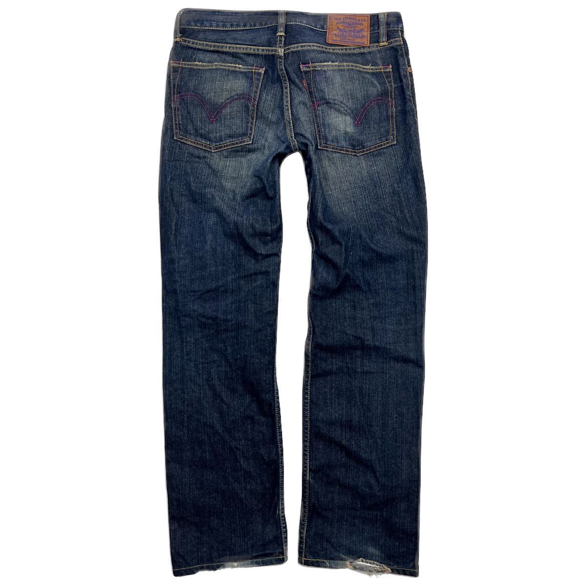 LEVIS * 502 природа . длина ..* Denim брюки индиго джинсы W30 American Casual Street взрослый casual б/у одежда популярный Levi's #Ja6894