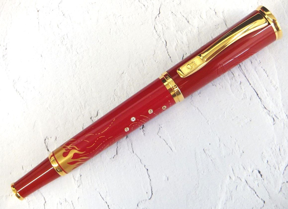 【世界限定500本】Pelikan ペリカン 万年筆 FIRE ファイア ペン先18C750(F) トパーズ 計1点 ※筆記未確認 ◆おたからや【Y-A17123】同梱-2_画像3