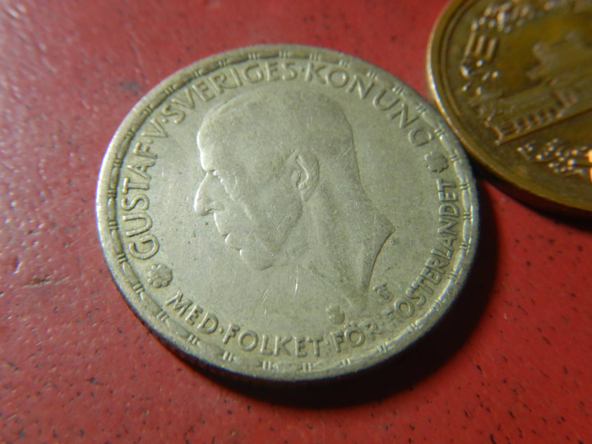 外国・スウェーデン／１クローナ銀貨（1946年）　23120302_画像3