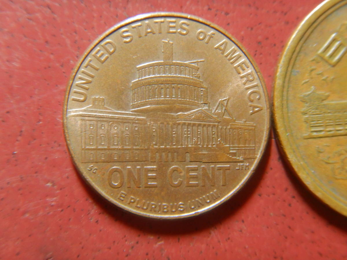 外国・USA／リンカーン１セント銅張り亜鉛貨（2009年D）　231216_画像1