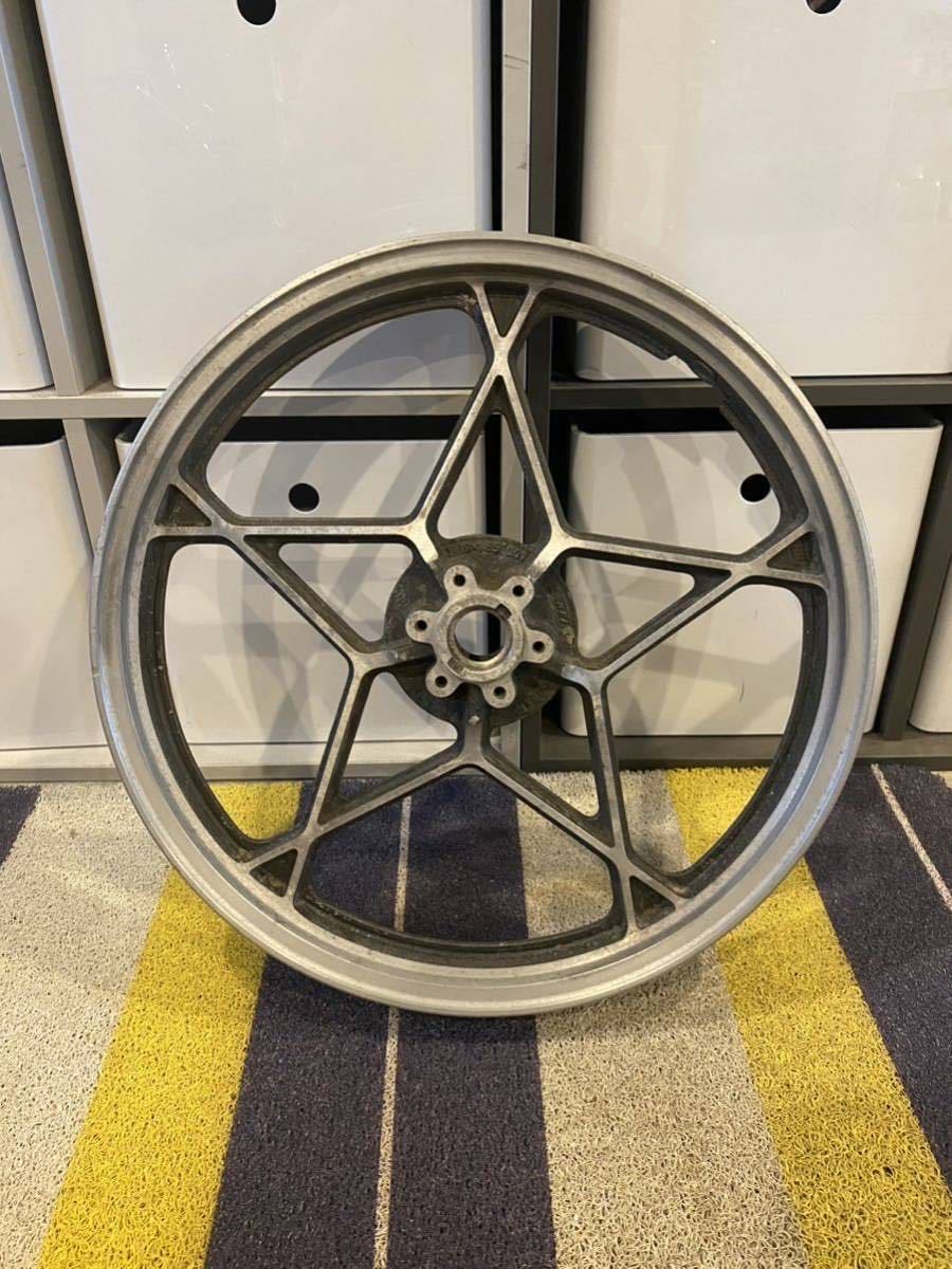 スズキ純正 キャストホイール エンケイ19×1.85 Wディスク対応 GSX400F インパルス GT380 GSX750E 当時物 絶版パーツ JIL刻印 日本製_画像2