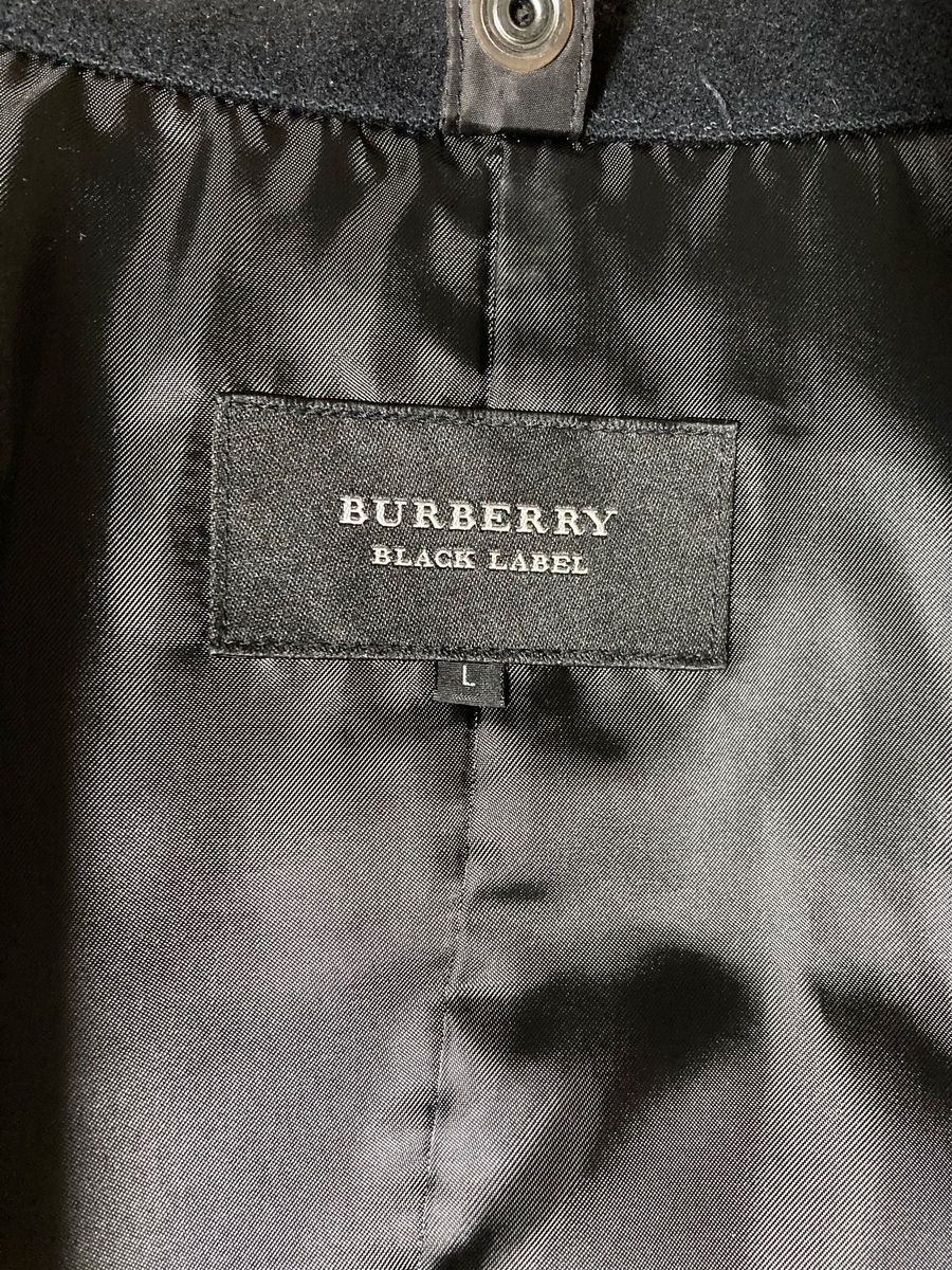 極美品/L!!BURBERRY BLACK LABEL バーバリーブラックレーベル ウール M-65 ミリタリージャケット 