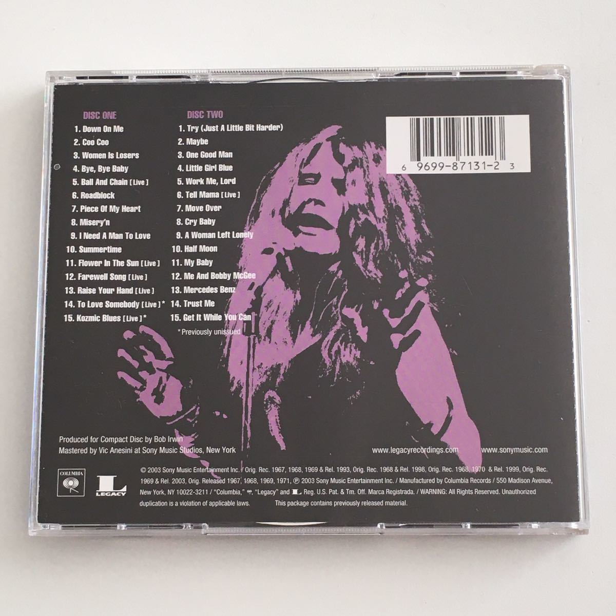 送料無料 評価1000達成記念 ロックCD Janis Joplin “The Essential Janis Joplin” 2CD Columbia Legacy アメリカ盤_画像3