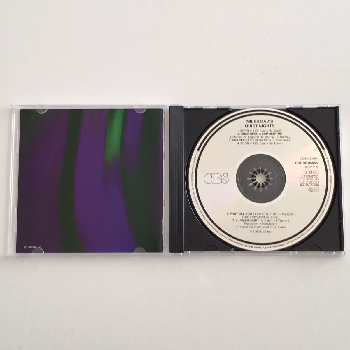 激レア直筆サイン入りCD Miles Davis “Quiet Nights” 1CD CBS オランダ初期盤(日本プレス)_画像6