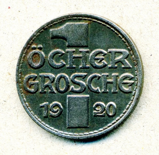 ★1920年 ドイツ Notgeld 緊急貨 AACHEN 1 GROSCHE 直径: 21ｍｍ★EF-20_画像2