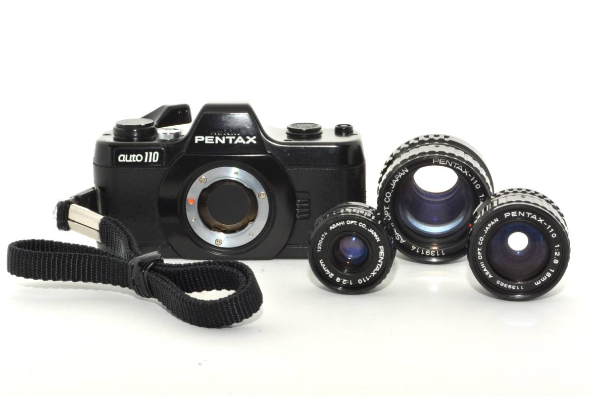 【外観特上級】PENTAX auto110+18mm F2.8 + 50mm F2.8 +24mm F2.8　#s3460_画像3