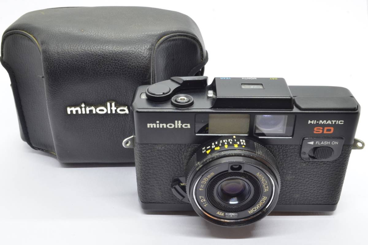 【外観並級】MINOLTA ミノルタ HI-MATIC SD コンパクトフィルムカメラ カバー付　#s3569_画像5