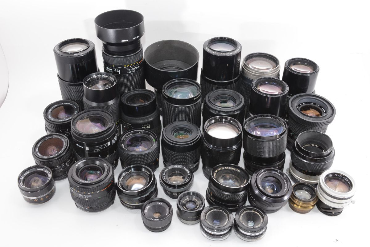 【訳あり特価】ジャンク レンズ 32個まとめて Nikon SIGMA などサイズ種類も色々 #e8049_画像1