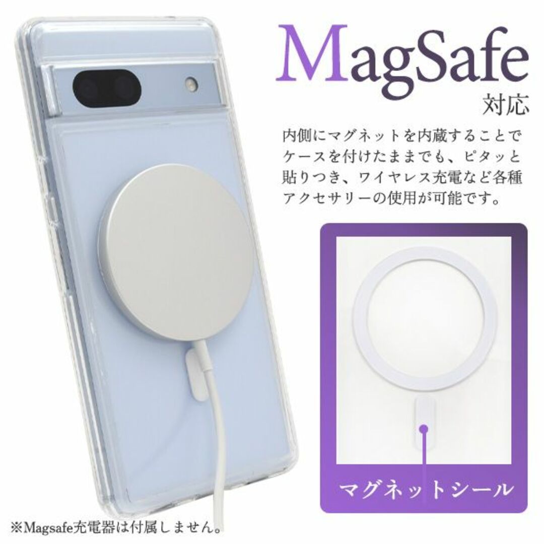 MagSafe対応 耐衝撃クリアケース　Google Pixel 7a 耐衝撃クリアケースグーグルピクセル7a/docomo/au/SoftBank/SIMフリー_画像2