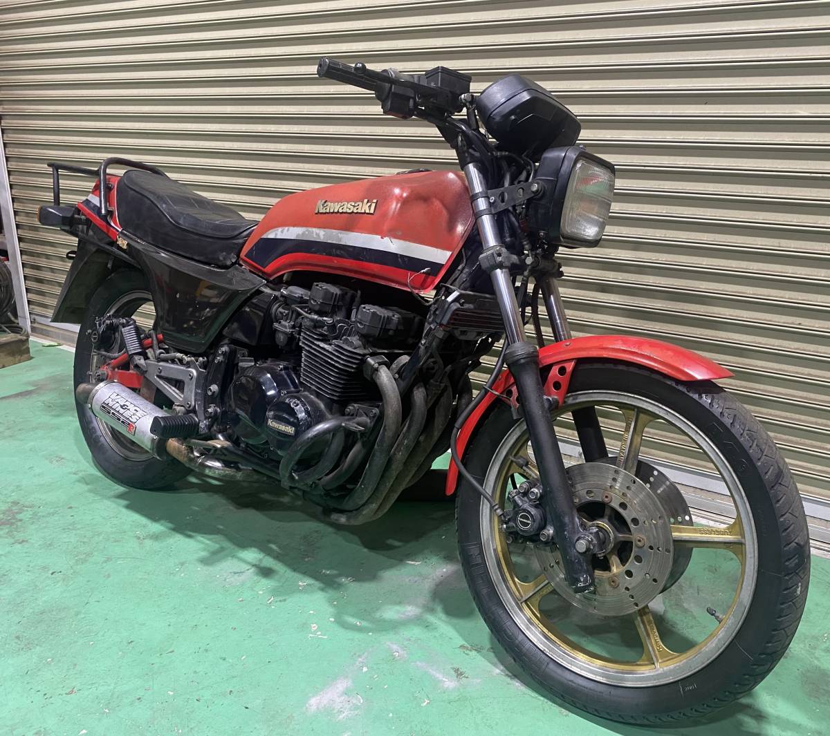 Z550GP 書類付 レッド エンジン始動 ベース車両 GPZ550F Z400GP Z400FX_画像1