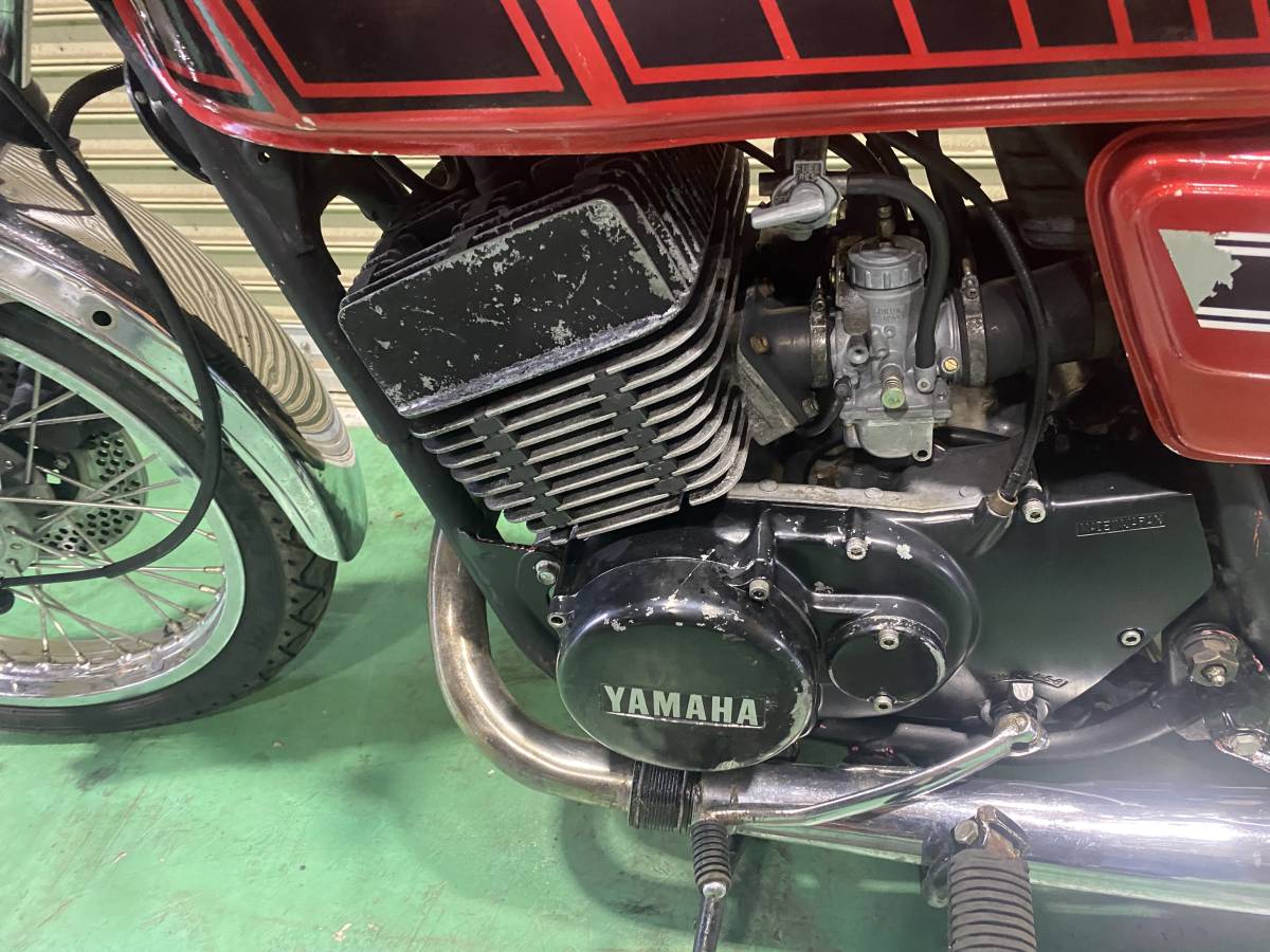 RD250 1A2 400エンジン スポーク車両 レッド 書類付き エンジン実動確認済み RD400 RZ250 RZ350_画像9