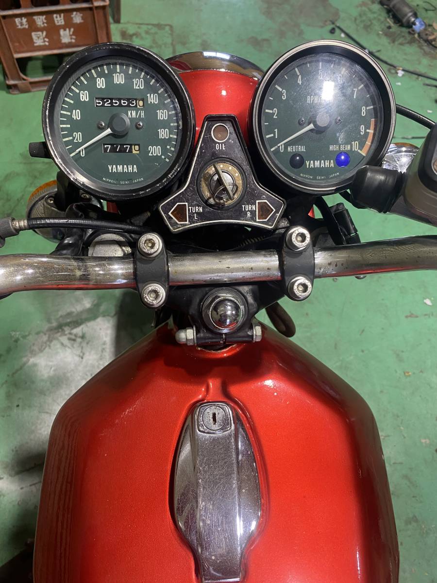 RD250 1A2 400エンジン スポーク車両 レッド 書類付き エンジン実動確認済み RD400 RZ250 RZ350_画像5