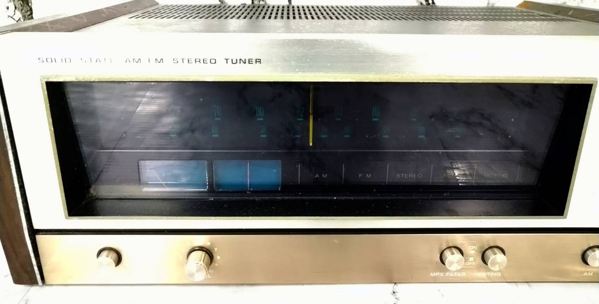 湘/TRIO/SOLID STATE AM-FM STEREI TUNER/KT-6005/ステレオチューナー/AM/FM/ラジオ/トリオ/オーディオ機器/ジャンク品/湘11.10-229見の画像8