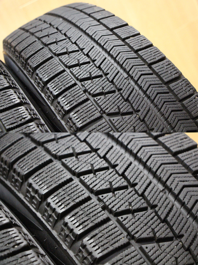 B281 ECO FORME 15X5.5J+42 PCD100 空気圧センサー付き BS VRX 175/65R15 バリ山 キューブ マーチ ノート アクア GB3 フリード フィット bB_画像9