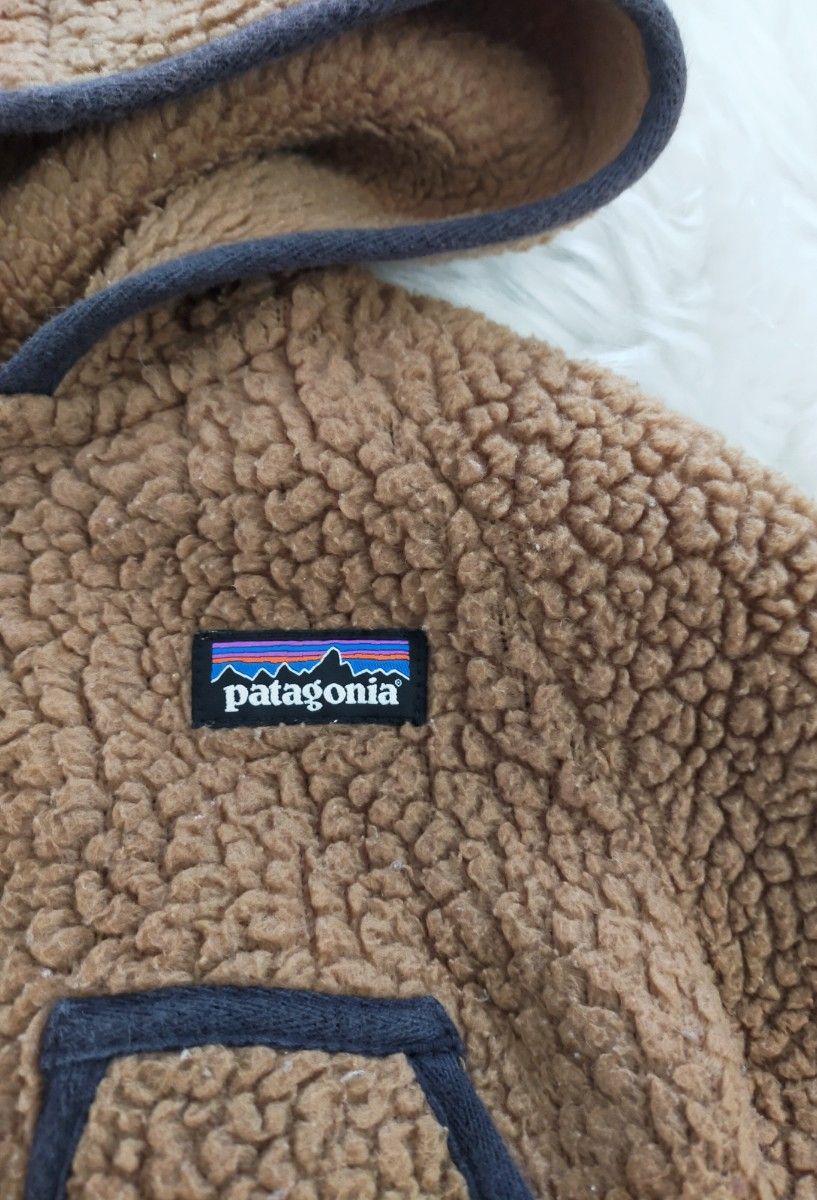 パタゴニア レトロパイル　フリース　ジャケット 12-18M patagonia　 ボア　 パーカー　 キッズ　 ベビー　ブラウン