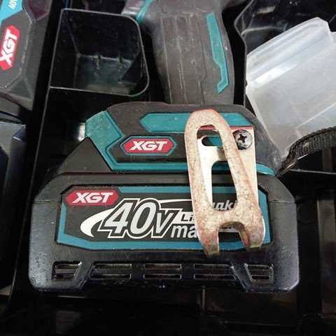 [ used present condition goods ]*MAKITA Makita TD001G 40VMAX rechargeable impact driver battery ×1 with charger .