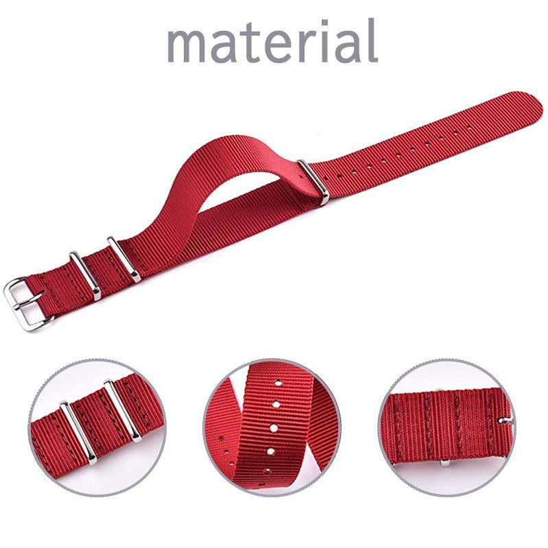 NATO belt band strap NATO type clock nylon change band 20mm red new goods man woman OK exchange washing with water possible flexible endurance . sweat length adjustment possible 