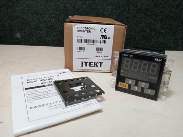 未使用 JTEKT ジェイテクト 48角 1段加減算プリセットカウンタ KCV-4S-C（2）_画像1