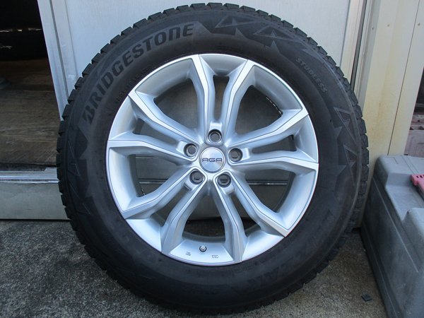 レクサス RX 18x7.5J +25 PCD114.3 ブリヂストン ブリザック DM-V2 235/65R18 中古スタッドレス ホイール 4本_画像3