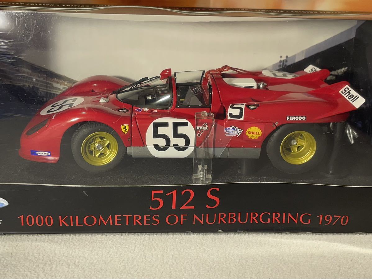 (95) ホットウィール　1/18 フェラーリ　512 S 1000 KILOMETRES OF NURBURGRING 1970 フェラーリ_画像2