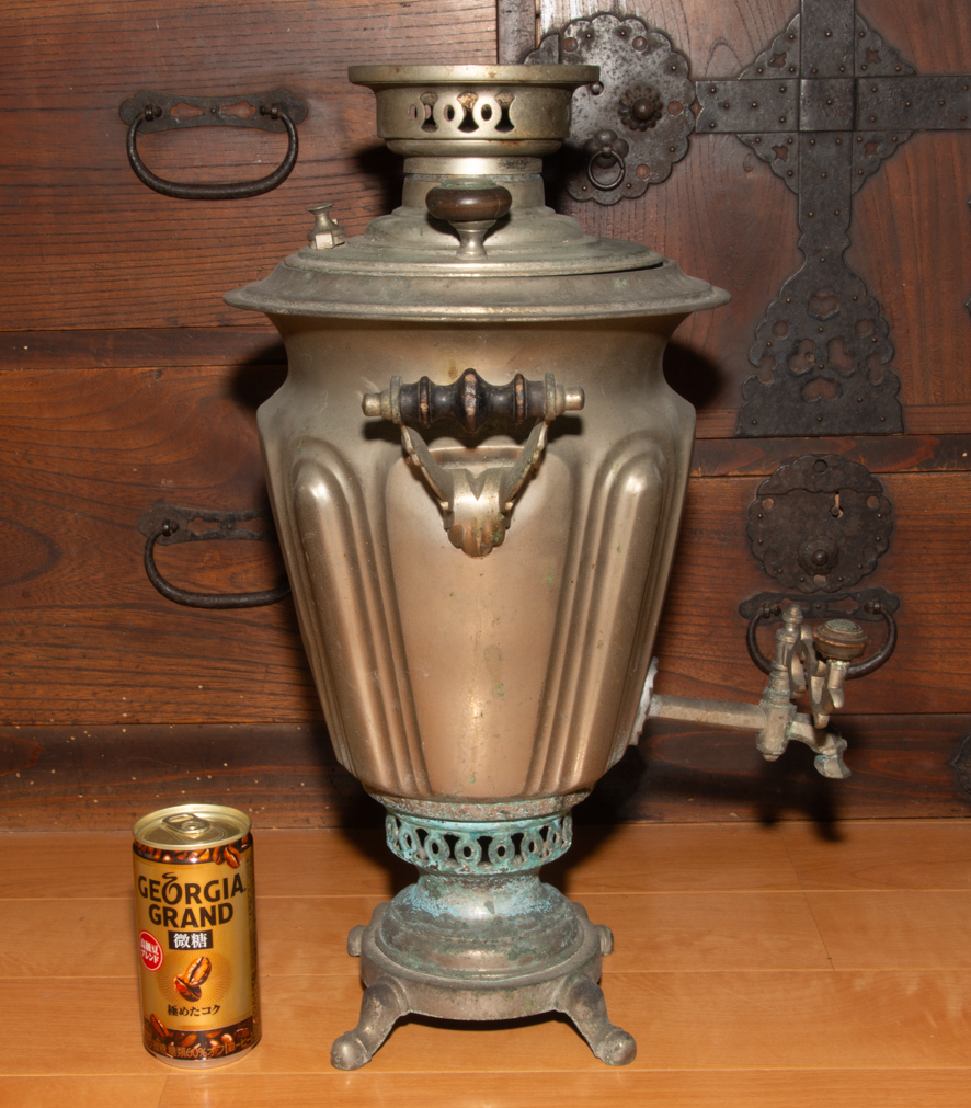 サモワール ロシア製 紅茶 温水器 ウォーターボイラー 暖房器具 ストーブ 珍品 希少 レア_画像2