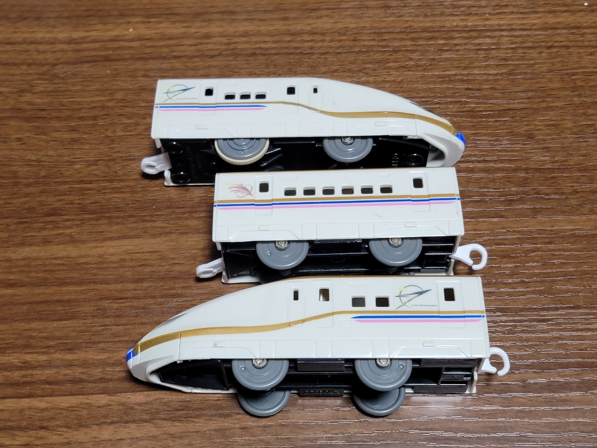 プラレール E7系　上越新幹線　朱鷺色仕様　セット品_画像3