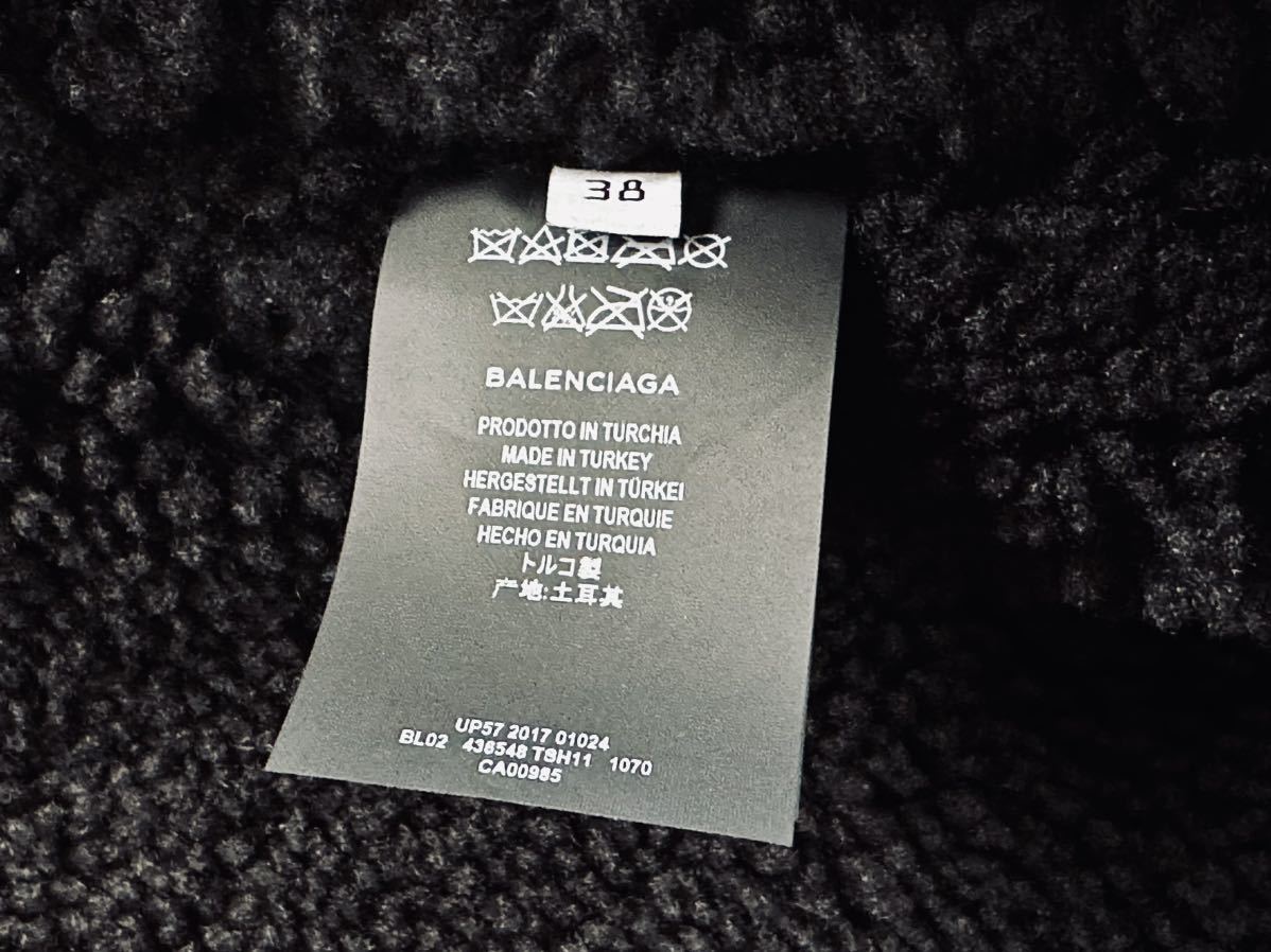 希少！BALENCIAGA バレンシアガ ボンバルディア ムートンレザー ジャケット サイズ38 タグ付き未使用品 格安！ メンズ&レディース_画像8