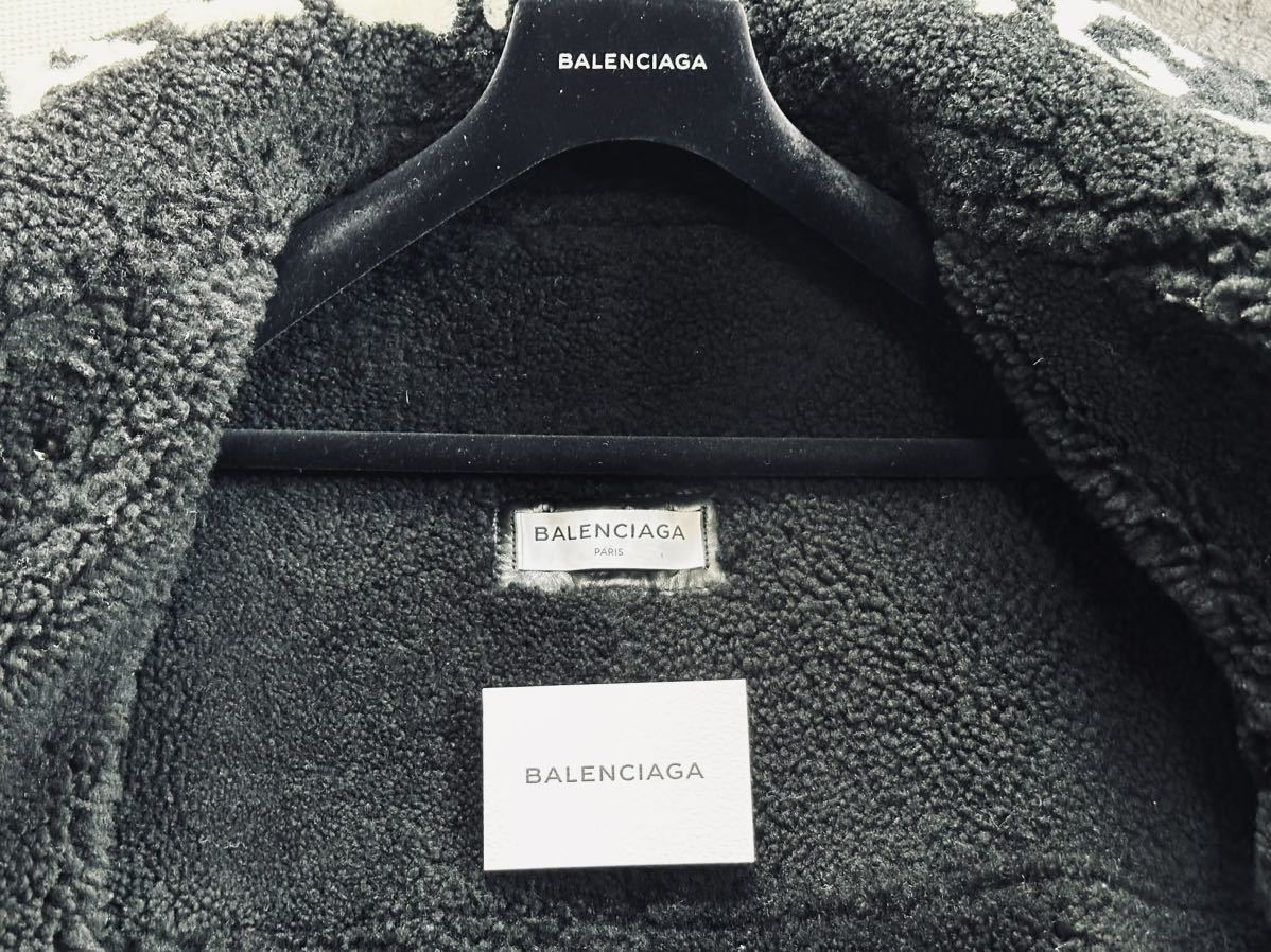 希少！BALENCIAGA バレンシアガ ボンバルディア ムートンレザー ジャケット サイズ38 タグ付き未使用品 格安！ メンズ&レディース_画像7