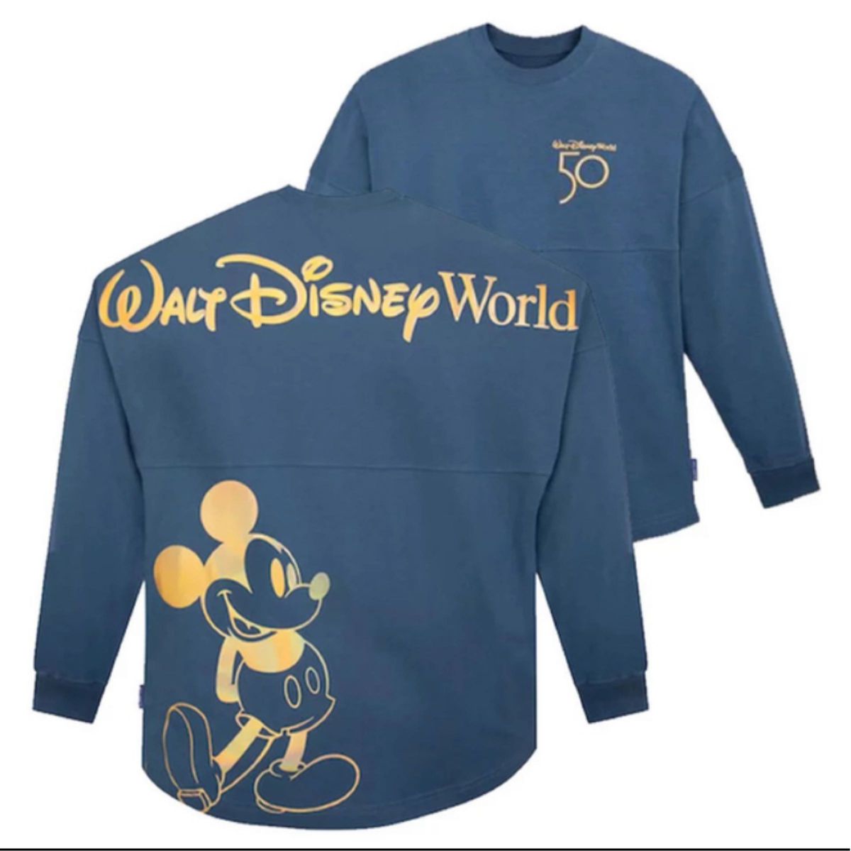 ディズニー　ミッキー 長袖TシャツWDW50周年スピジャ　スピリットジャージ　L