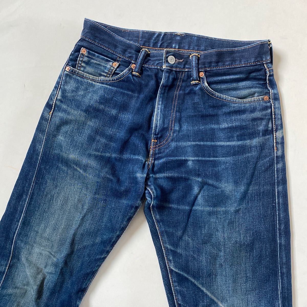 セール 即決1円 Levi's リーバイス 505 135周年 00505-0649 デニム パンツ ジーンズ W30 L33 ジップフライ 革パッチ ユーズド加工_画像6