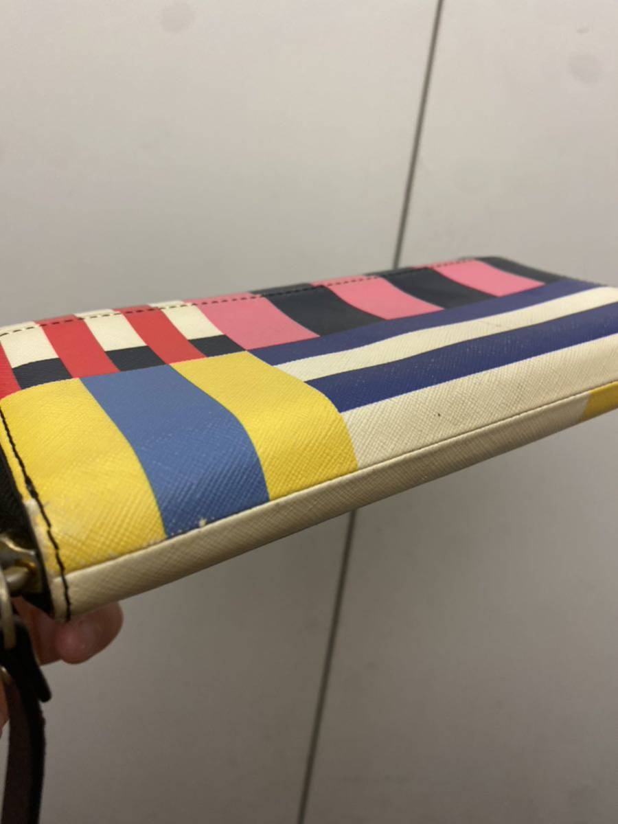 セール 即決1円 ケイトスペード Kate Spade 長財布 ラウンドジップ レザー_画像7